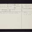 Glasgow, Big Wood, NS65NW 33, Ordnance Survey index card, page number 1, Recto