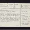 Glasgow, Bishop Loch, NS66NE 3, Ordnance Survey index card, page number 1, Recto