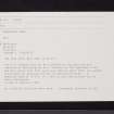 Glasgow, Robroyston Farm, NS66NW 1, Ordnance Survey index card, Recto