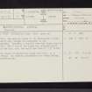 Glasgow, Robroyston House, NS66NW 2, Ordnance Survey index card, page number 1, Recto