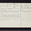 Glasgow, Farme, NS66SW 12, Ordnance Survey index card, page number 1, Recto