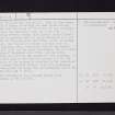 Shirva, NS67NE 13, Ordnance Survey index card, page number 2, Verso
