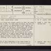 Glorat House, NS67NW 9, Ordnance Survey index card, page number 1, Recto