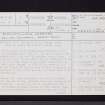 Kirkintilloch, Oxgangs, NS67SE 4, Ordnance Survey index card, page number 1, Recto