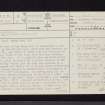 Auchendavy; Antonine Wall, NS67SE 12, Ordnance Survey index card, page number 1, Recto