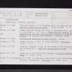 Kirkintilloch, NS67SE 15, Ordnance Survey index card, page number 1, Recto