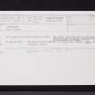 Auchendavy, NS67SE 18, Ordnance Survey index card, Recto