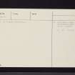 Cawder House, NS67SW 10, Ordnance Survey index card, page number 2, Verso