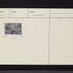 Cawder House, Bishopriggs, NS67SW 19, Ordnance Survey index card, Recto