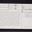 Easter Cadder, NS67SW 24, Ordnance Survey index card, page number 1, Recto