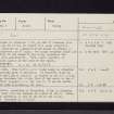 Todholes, NS68NE 2, Ordnance Survey index card, Recto