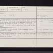 Todholes, NS68NE 5, Ordnance Survey index card, page number 1, Recto