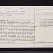 Knockraich, NS68NW 4, Ordnance Survey index card, page number 1, Recto
