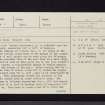Dunmore, NS68NW 10, Ordnance Survey index card, page number 1, Recto