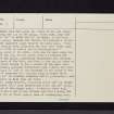 Dunmore, NS68NW 10, Ordnance Survey index card, page number 3, Recto