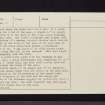 Dunmore, NS68NW 10, Ordnance Survey index card, page number 4, Verso