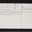Stronend, NS68NW 12, Ordnance Survey index card, page number 1, Recto