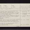 Waterhead, Machar Stones, NS68SE 1, Ordnance Survey index card, page number 1, Recto