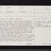 Kippen, St Mauvais' Well, NS69NE 2, Ordnance Survey index card, page number 1, Recto