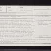 Cardross House, NS69NW 1, Ordnance Survey index card, Recto
