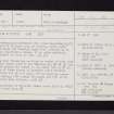 Ballangrew, NS69NW 5, Ordnance Survey index card, Recto