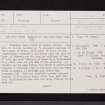 Parks Of Garden, NS69NW 7, Ordnance Survey index card, page number 1, Recto