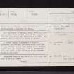 Arngomery House, NS69NW 8, Ordnance Survey index card, page number 1, Recto