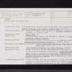 Leckie 1, NS69SE 12, Ordnance Survey index card, page number 1, Recto