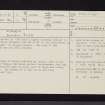 Kippen, NS69SW 16, Ordnance Survey index card, page number 1, Recto