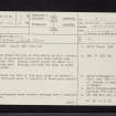 Goosehill, NS70NE 7, Ordnance Survey index card, page number 1, Recto