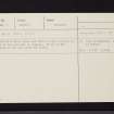 Sanquhar, NS70NE 11, Ordnance Survey index card, Recto