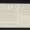 Twenty Shilling Burn, NS70NE 20, Ordnance Survey index card, page number 1, Recto