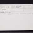 Sanquhar, NS71SE 32, Ordnance Survey index card, Recto