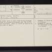 Kirkland Farm, NS71SW 6, Ordnance Survey index card, page number 1, Recto