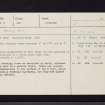 Lightshaw, NS72NW 1, Ordnance Survey index card, Recto