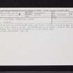 Motherwell, Windmillhill Street, NS75NE 8, Ordnance Survey index card, Recto