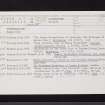 Bothwellhaugh, NS75NW 2, Ordnance Survey index card, Recto