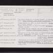 Bothwellhaugh, NS75NW 23, Ordnance Survey index card, Recto