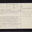 Cadzow Castle, Park Pale, NS75SW 3, Ordnance Survey index card, page number 1, Recto