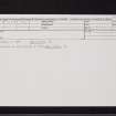 Cadzow, NS75SW 10, Ordnance Survey index card, Recto