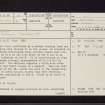 Cadzow, NS75SW 10, Ordnance Survey index card, page number 1, Recto
