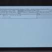New Monkland, Condorrat Road,  Parish Church, NS76NE 5, Ordnance Survey index card, Recto