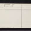 New Monkland, Condorrat Road,  Parish Church, NS76NE 5, Ordnance Survey index card, page number 2, Recto