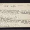 Airdrie, Monkland House, NS76SE 5, Ordnance Survey index card, page number 1, Recto