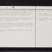Faskine, NS76SE 13, Ordnance Survey index card, page number 2, Verso