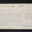 Viewpark, St Enoch's Hall, NS76SW 9, Ordnance Survey index card, page number 1, Recto