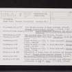 Westerwood, Antonine Wall, NS77NE 8, Ordnance Survey index card, page number 1, Recto