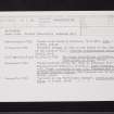 Westerwood, Antonine Wall, NS77NE 8, Ordnance Survey index card, page number 2, Recto