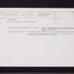 Arniebog, NS77NE 10, Ordnance Survey index card, Recto