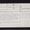 Tollpark, NS77NE 13, Ordnance Survey index card, page number 1, Recto